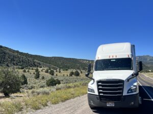 Front of a Haulin Assets truck
